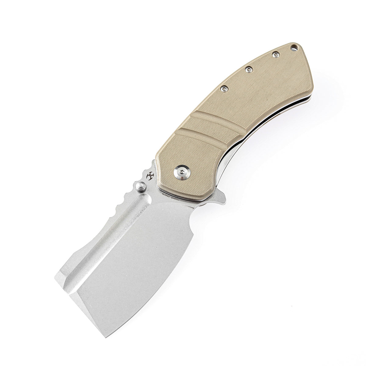 KANSEPT XL Korvid Thumb Studs/ Flipper Light Sand G10 Handle(3.55