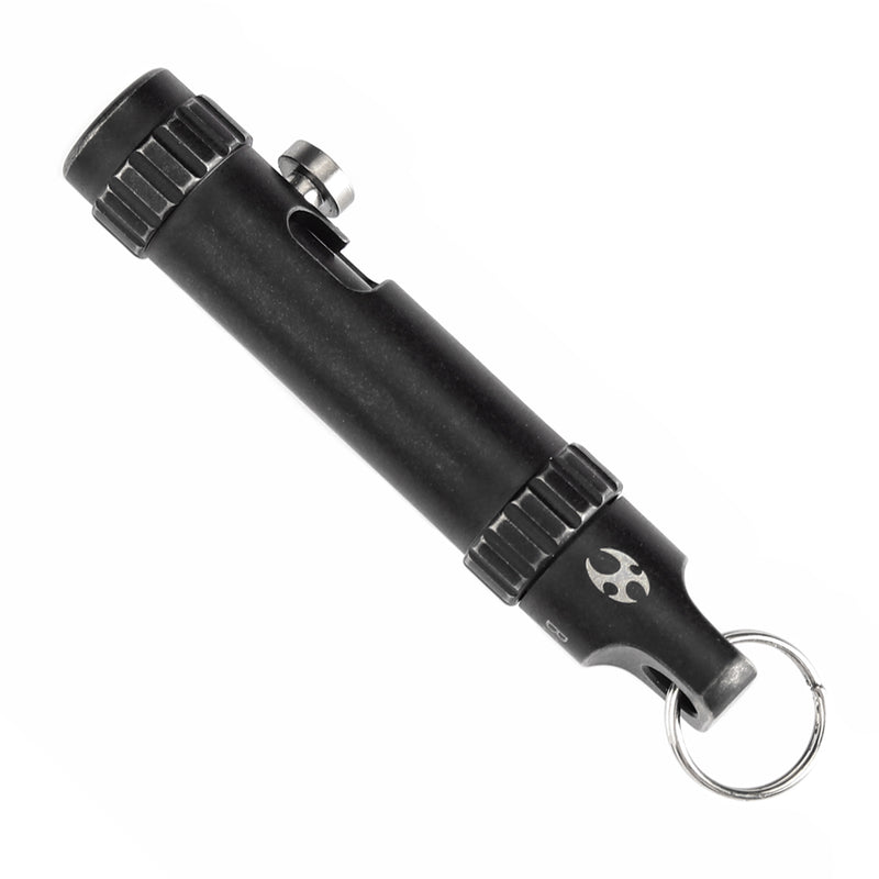 Kansept EDC Bolt Fidget G013A2 Blackwash Titianium with Bolt Mechanism for Stress Relieving with Key Chain for Lanyard Hole-Kevin Passon Designed