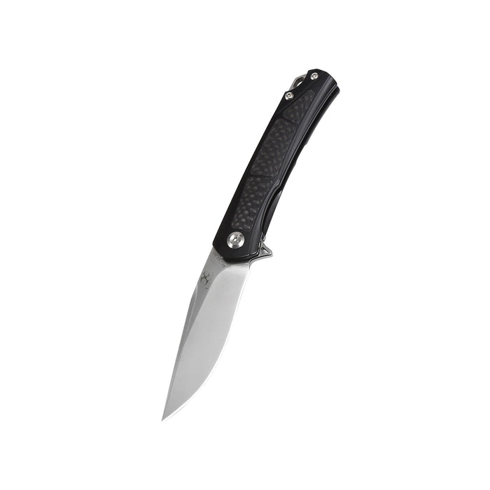 KANSEPT Gremlin Flipper Knife Carbon Fiber Handle (2.91" CPM S35VN Blade)Kim Ning Design-K2003A3