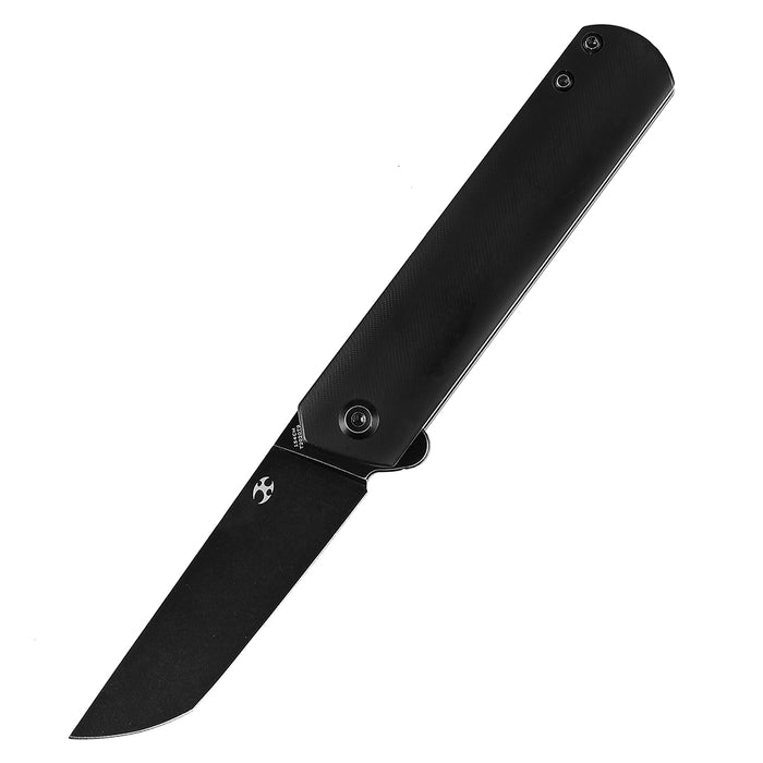 KANSEPT Foosa Slip Joint/Flipper Knife Yellow Acrylic Handle(3.06"154CM Blade) Rolf Helbig Design-T2020T9