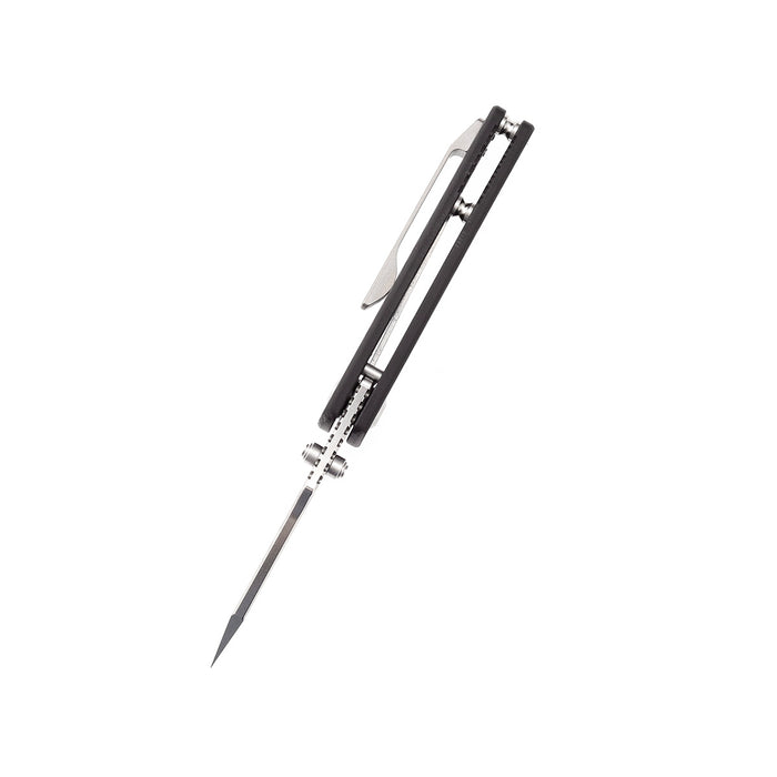 KANSEPT Little Main Street Thumb Studs Knife Carbon Fiber Handle (2.26'' 154CM Blade) Dirk Pinkerton Design -T2015A3