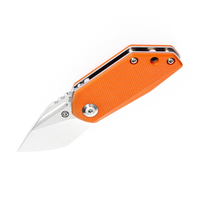 KANSEPT RIO Flipper Knife Orange G10 Handle (1.56'' M390 Blade)4T5 Design-K3044A4