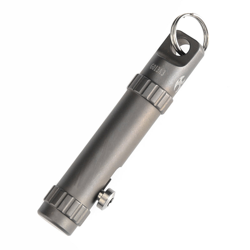 Kansept EDC Bolt Fidget G013A3 Bronze Anodized Titianium with Bolt Mechanism for Stress Relieving with Key Chain for Lanyard Hole-Kevin Passon Designed