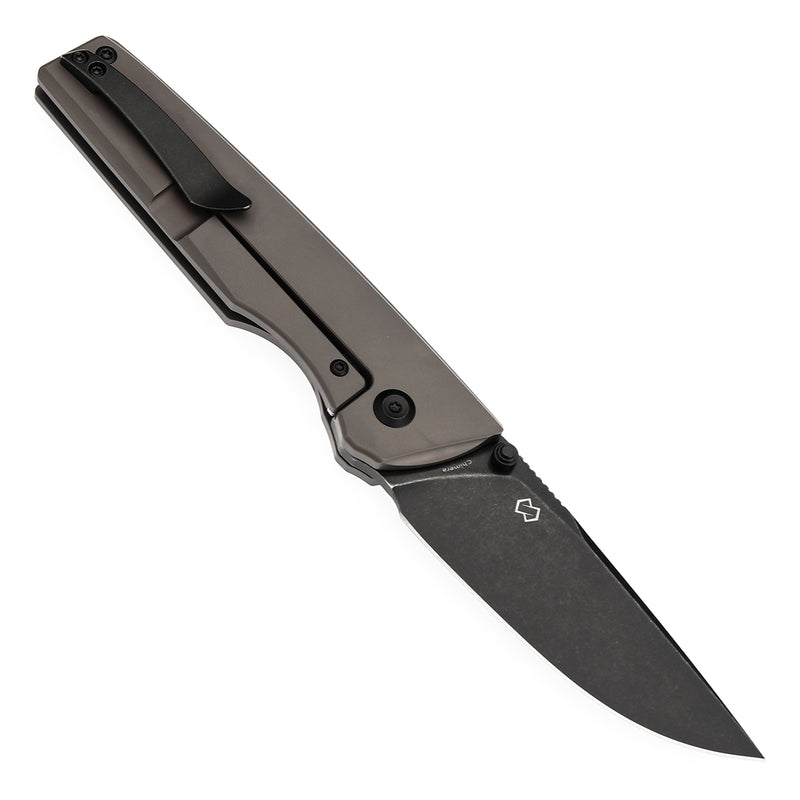 KANSEPT Chimera Thumb Stub Bronze Anodized Titanium Handle (3.15" CPM S35VN Blade) with Matsey Design-K1096A1