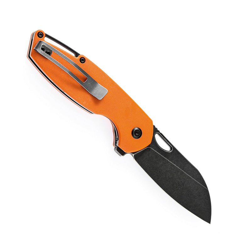 KANSEPT Model 6 Flipper/Thumb Hole Knife Orange G10 Handle (3.1'' 154CM Blade) -T1022A4