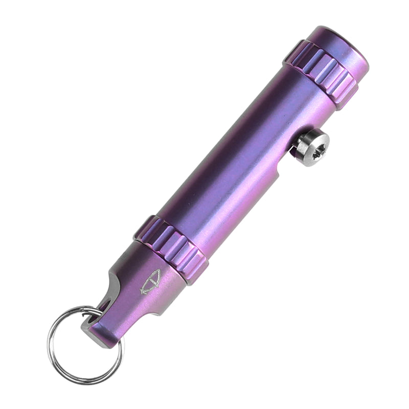 Kansept EDC Bolt Fidget G013A5 Purple Anodized Titianium with Bolt Mechanism for Stress Relieving with Key Chain for Lanyard Hole-Kevin Passon Designed