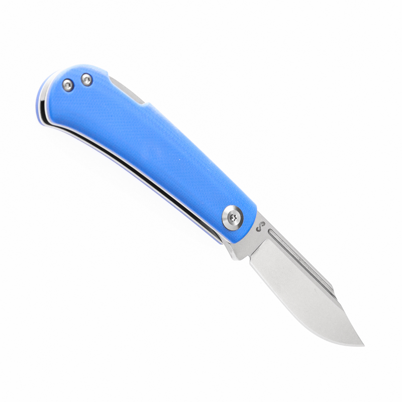KANSEPT Wedge Back Lock Knife Blue G10 Handle (2.45'' 154CM Blade) Nick Swan Design-T2026B7
