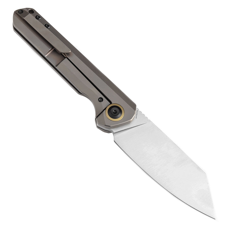 KANSEPT Bulldozer Front Filpper Bronze Anodized Titanium Handle (3.56" CPM-20CV Blade) Kim Ning Design-K1028A4