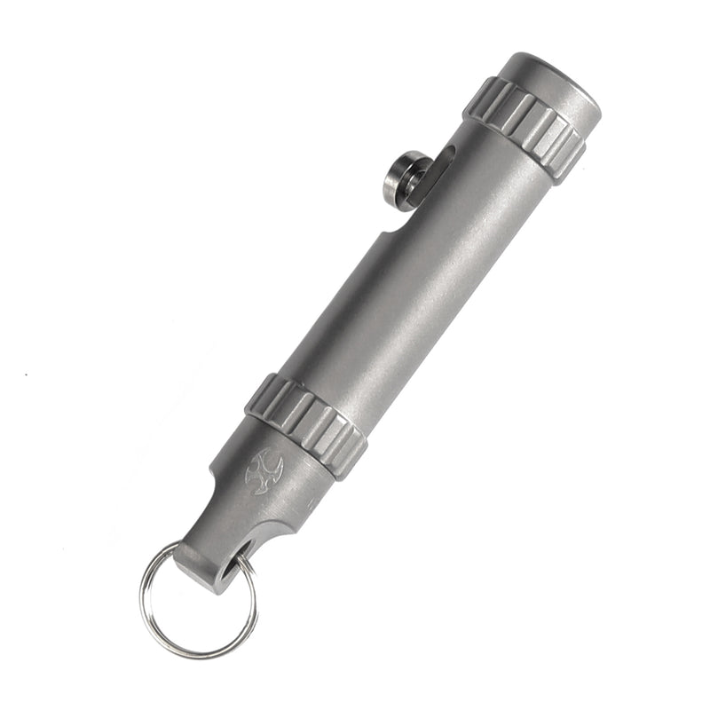 Kansept EDC Bolt Fidget G013A1 Plain Titianium with Bolt Mechanism for Stress Relieving with Key Chain for Lanyard Hole-Kevin Passon Designed