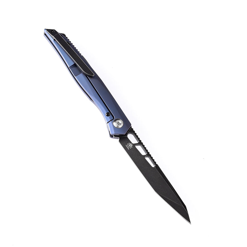 KANSEPT Lucky Star K1013T2  CPM-S35VN  Blade Blue Anodized Titanium Handle with MaxTkachuk Design