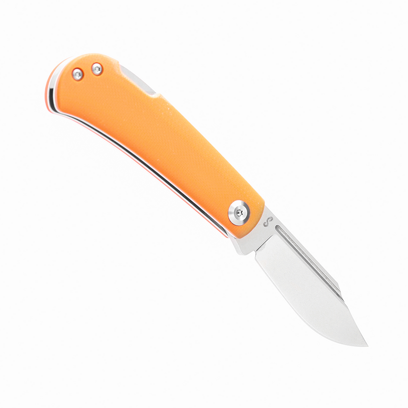 KANSEPT Wedge Back Lock Knife Orange G10 Handle (2.45'' 154CM Blade) Nick Swan Design-T2026B8