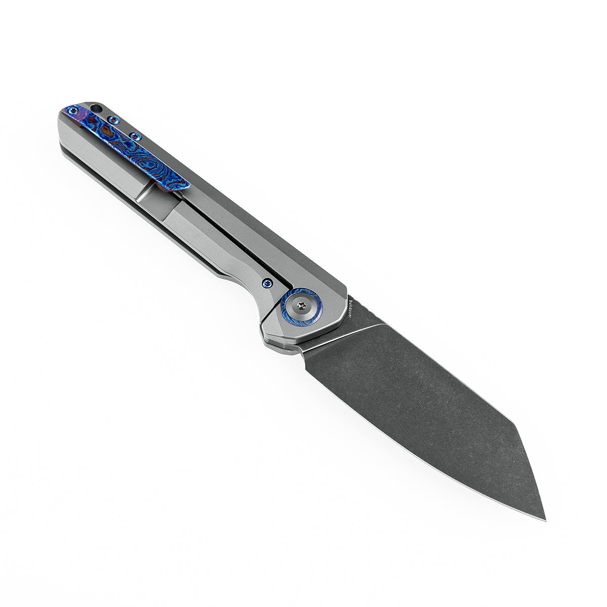 KANSEPT Bulldozer Front Flipper Gray Anodized Titanium Handle with