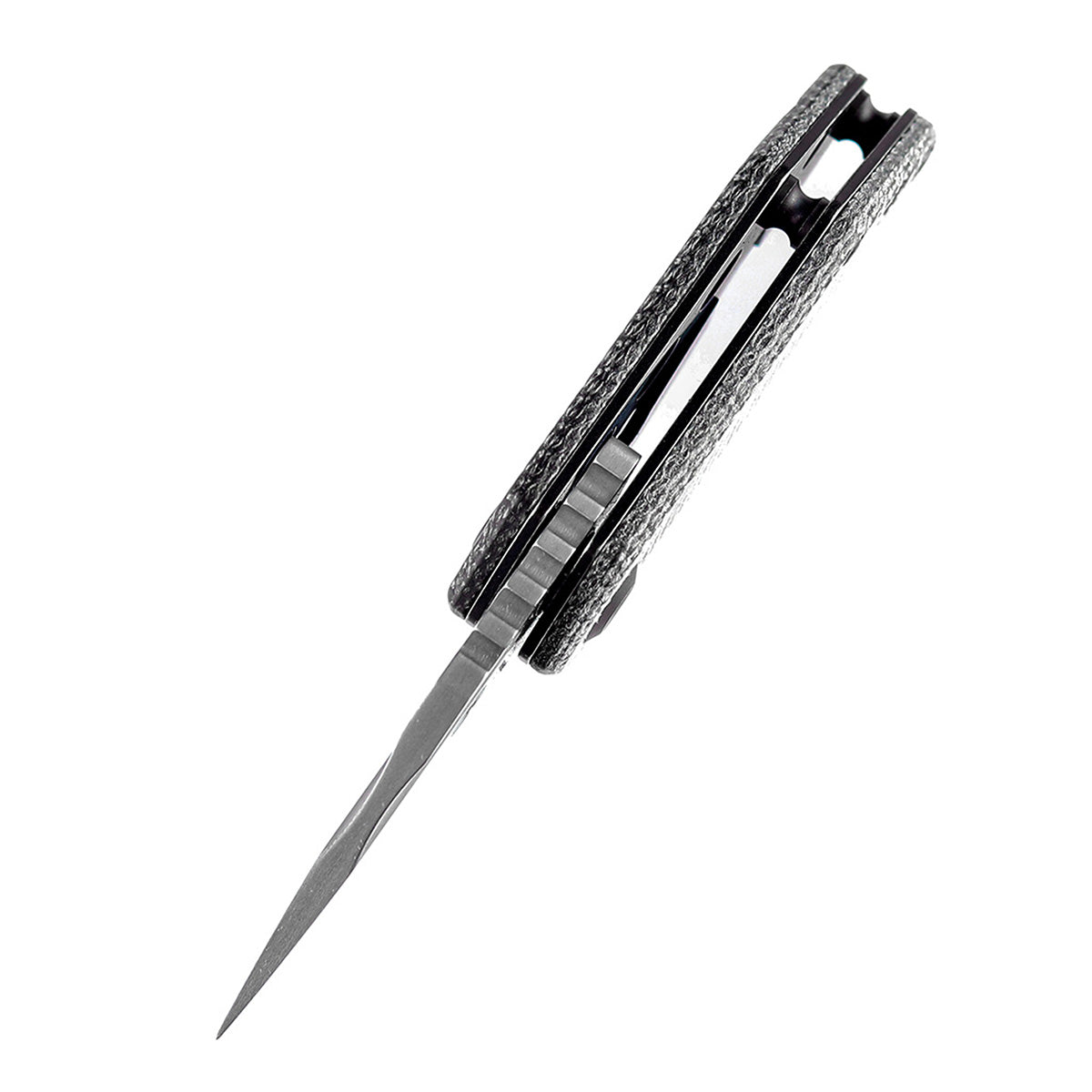 KANSEPT RIO Flipper Knife Black Micarta Handle (1.56