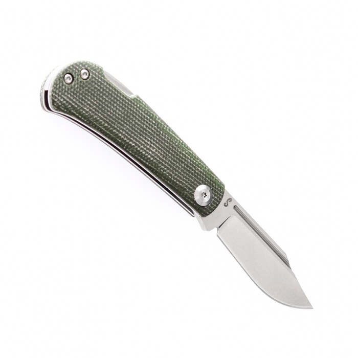 KANSEPT Wedge Back Lock  Knife Green Micarta Handle (2.9'' 154CM Blade) Nick Swan Design-T2026B4