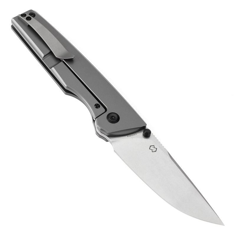KANSEPT Chimera Thumb Stub Gray Anodized Titanium Handle (3.15" CPM S35VN Blade) with Matsey Design-K1096A4