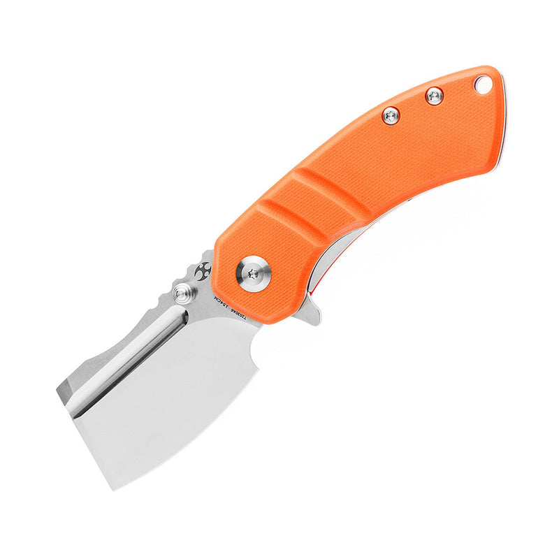 KANSEPT Korvid M Thumb Studs/Flipper Knife Orange G10 Handle (2.45'‘ 154CM Blade ) Koch Tools Design-T2030A6