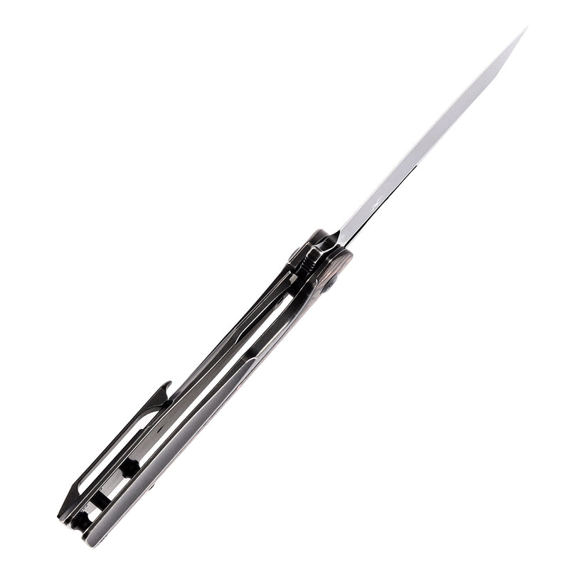 KANSEPT Shard K1006C1 Blackwashed CPM S35VN Blade Blackwashed Titanium and Copper Carbon Fiber Handle With Kim Ning Design