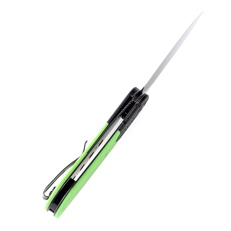 KANSEPT Reverie T2025B2 Black Stonewashed 154CM Blade Black and Green G10 Handle Design by Justin Lundquist