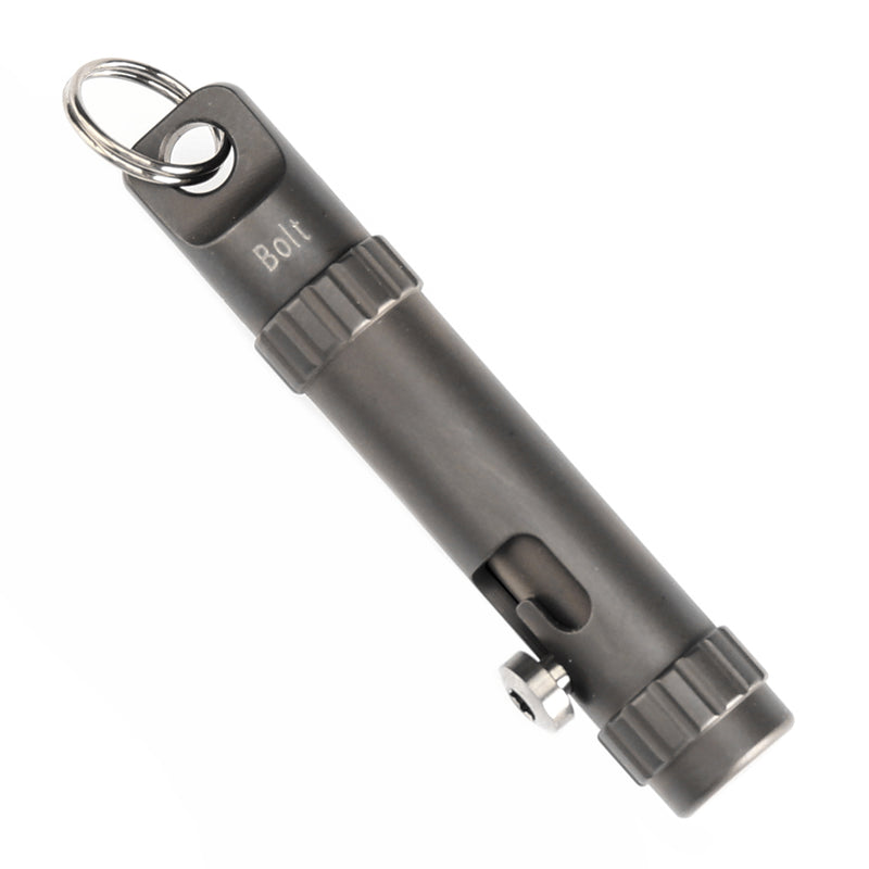 Kansept EDC Bolt Fidget G013A3 Bronze Anodized Titianium with Bolt Mechanism for Stress Relieving with Key Chain for Lanyard Hole-Kevin Passon Designed