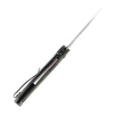KANSEPT Model 6 Flipper/Thumb Hole Knife Green Carbon Fiber Handle (3.1'' CPM 20CV Blade) -K1022A5