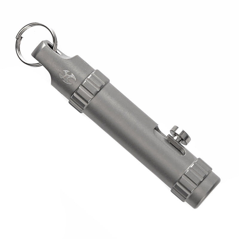 Kansept EDC Bolt Fidget G013A1 Plain Titianium with Bolt Mechanism for Stress Relieving with Key Chain for Lanyard Hole-Kevin Passon Designed