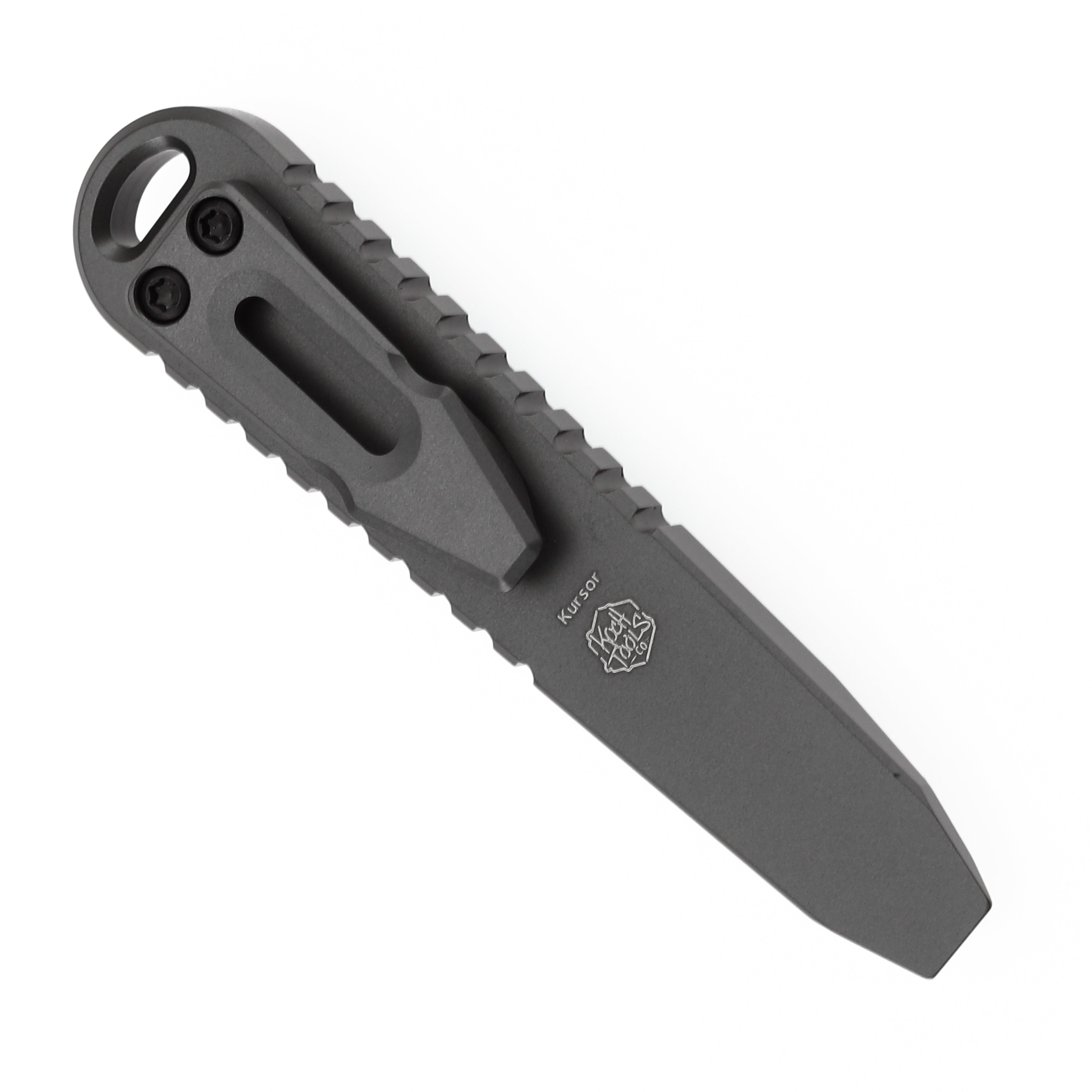 Kansept EDC Kursor Gray Anodized Titanium; Arctic Storm Fatcarbon