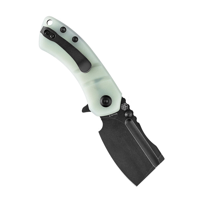 KANSEPT Korvid M Thumb Studs/Flipper Knife Jade G10 Handle (2.45'‘ 154CM Blade ) Koch Tools Design-T2030A4