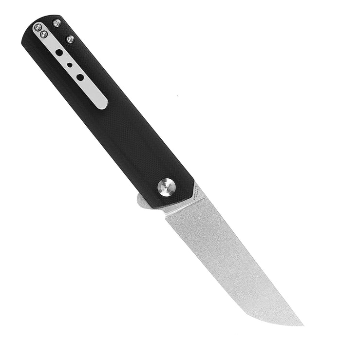KANSEPT Foosa Slip Joint/Flipper Knife Black G10 Handle(3.06"154CM Blade) Rolf Helbig Design-T2020T10
