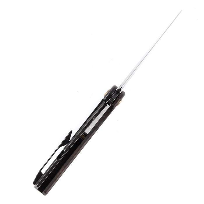 KANSEPT AGI Flipper Knife  Copper Carbon Fiber  + Titanium Handle (2.94''CPM S35VN Blade) Michal Galovic & Michal Komorovsky Design-K2037A3