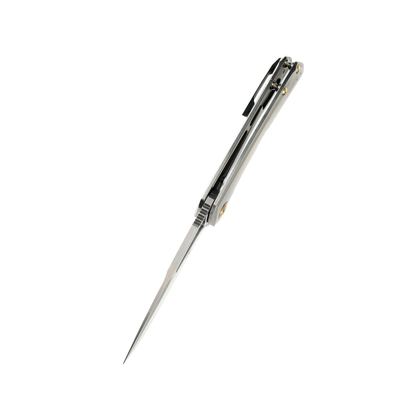 KANSEPT KRYO Thumb Hole Titanium Handle (3.58" CPM S35VN Blade) Kim Ning Design-K1001A1