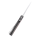Mato K1050A5 Damascus Blade Blade Twill Carbon Fiber +Red Black  G10 Handle with Villella Knives Design