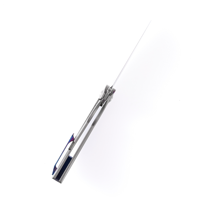 KANSEPT Accipiter  Flipper Knife Titanium +Timascus  Handle (3.5'' CPM-S35VN Blade)Kim Ning Design -K1007A4