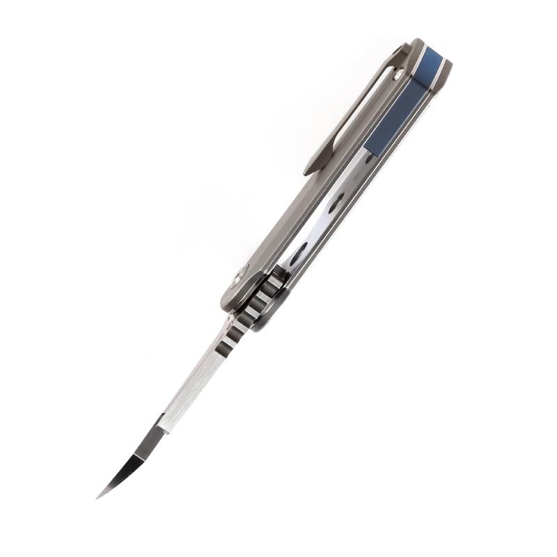 KANSEPT Rafe Flipper Knife Bead Blasted Titanium Handle (2.6''  CPM-S35VN Blade) 4T5 Design-K2048A1