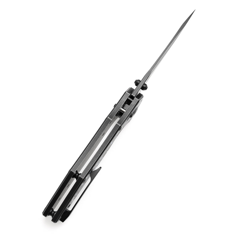 Apollo Blade KANSEPT Apollo Cross Bar Lock Blackwash Titanium with Arctic Storm Fat ...