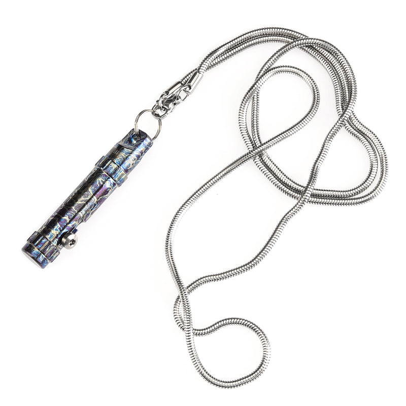 Kansept EDC Bolt Fidget G013A6 Titanium with Lightning Strike Finish with Bolt Mechanism for Stress Relieving with Key Chain for Lanyard Hole-Kevin Passon Designed