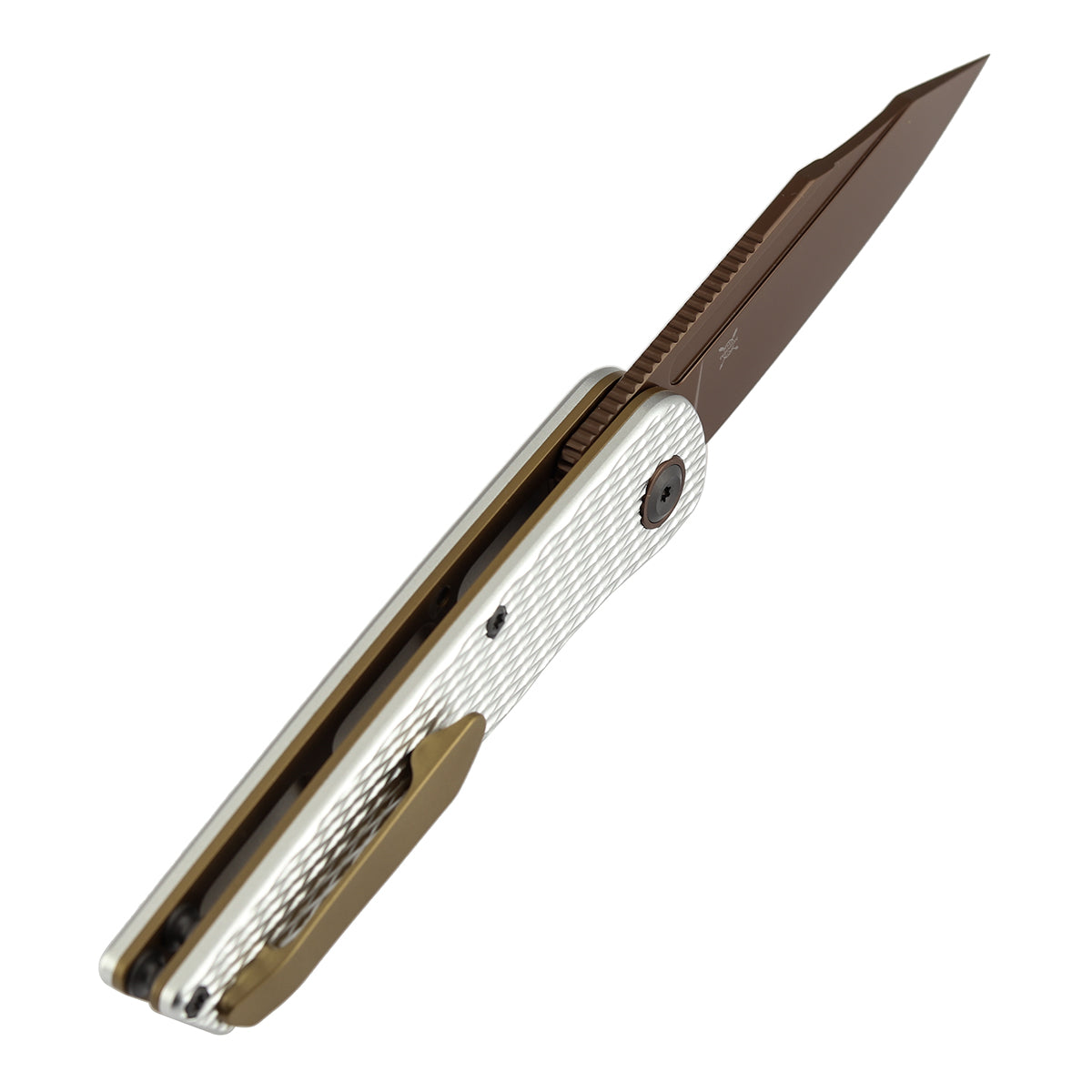 Kansept Nettle | Liner Lock | Silver Aluminum with Diamond Texture | 3 ...