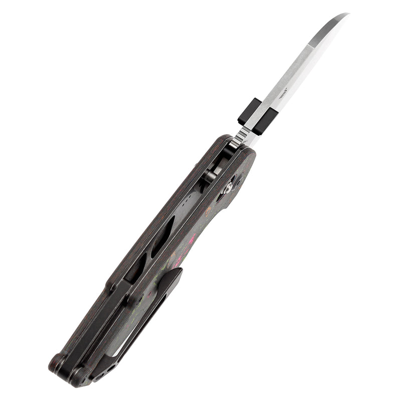 KANSEPT Model 6 Crossbar Lock Knife 80S Carbon Fiber Handle (3.1'' CPM S35VN Blade) Nick Swan Knives Design -K1022V3