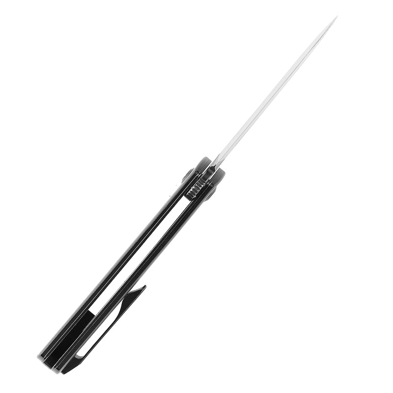 KANSEPT Foosa Slip Joint/Flipper Knife Yellow Acrylic Handle(3.06"154CM Blade) Rolf Helbig Design-T2020T9