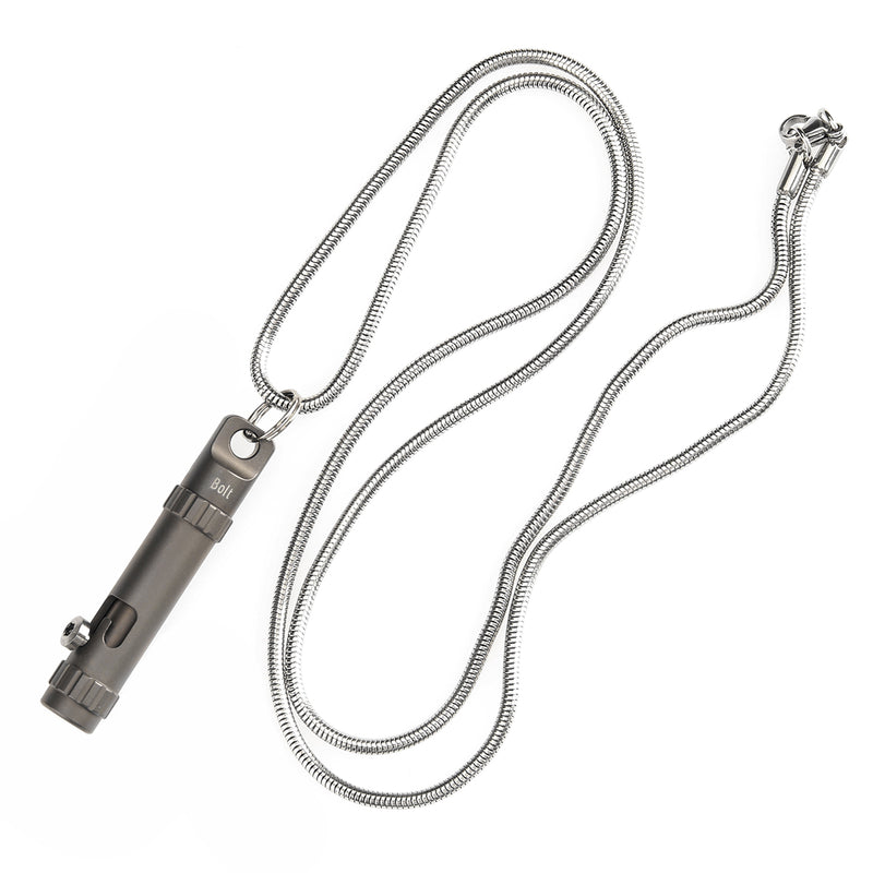 Kansept EDC Bolt Fidget G013A3 Bronze Anodized Titianium with Bolt Mechanism for Stress Relieving with Key Chain for Lanyard Hole-Kevin Passon Designed