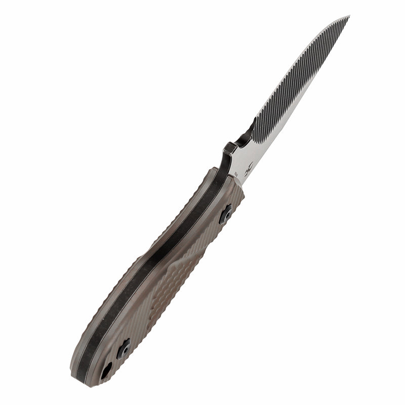 KANSEPT Fixed Blade Tiny Dancer Bronze Anodized Titanium with CNC Milling Handle (3.17" CPM S35VN with CNC Milling Blade) with JB Stout Design Design-K014A2