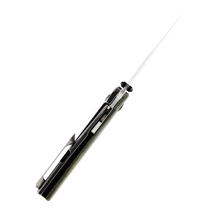KANSEPT On Pending-Link Thumb Studs Knife 80S Carbon Fiber+ Titanium Handle (3.55''CPM 20CV Blade ) Jonathan Shaw Design-K1068A2
