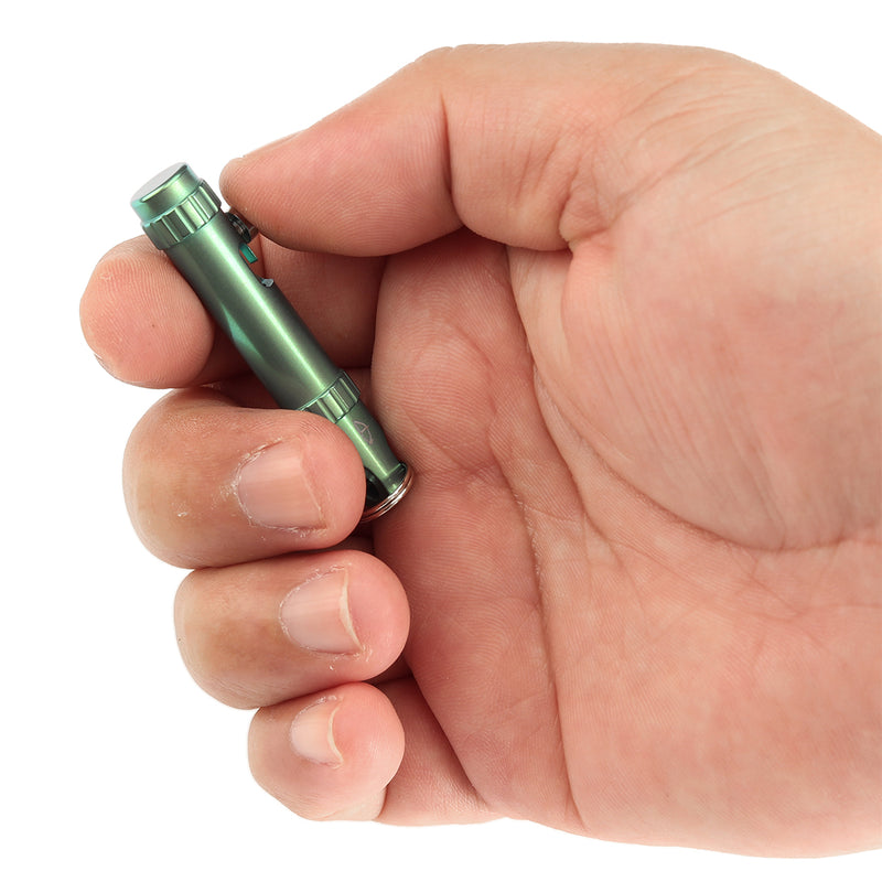 Kansept EDC Bolt Fidget G013A4 Green Anodized Titianium with Bolt Mechanism for Stress Relieving with Key Chain for Lanyard Hole-Kevin Passon Designed