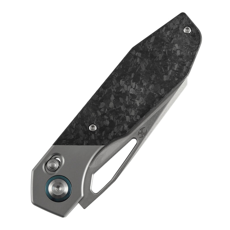 Kansept QTRO | Crossbar Lock | Ti&Carbon Fiber Inlay | 3.59" Elmax Blade | Luft Concepts Designed |K1118VA3