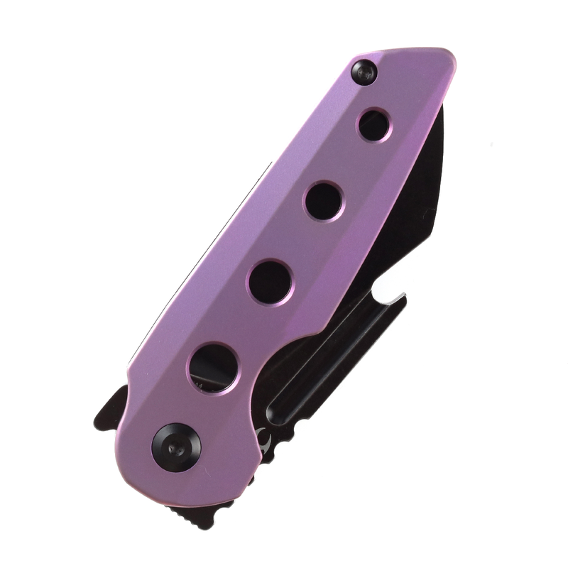 KANSEPT Rafe Flipper Knife Purple Anodized Titanium Handle (2.6'' CPM-S35VN Blade)4T5 Design -K2048A4