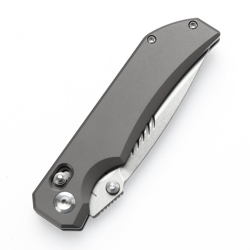 KANSEPT Eaglestrike Crossbar Lock Knife Bead Blasted Titanium Handle(3.73'' CPM S35VN Blade) James Lowe Design-K1095V3