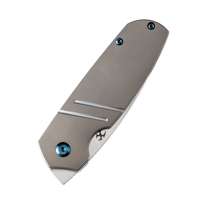 Turaco K2049A3 Satin CPM-S35VN Blade Bronze Anodized Titanium Handle Jared Price Design