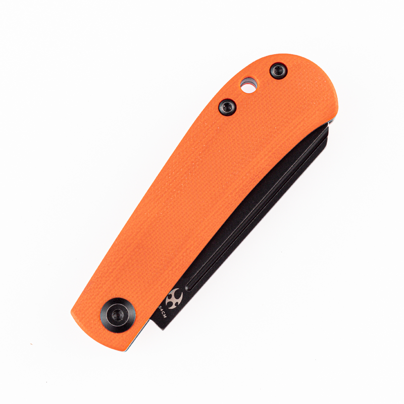 KANSEPT Bevy Slip Joint Knife Orange G10 Handle (2.9'' 154CM Blade)Nick Swan Design-T2026F6