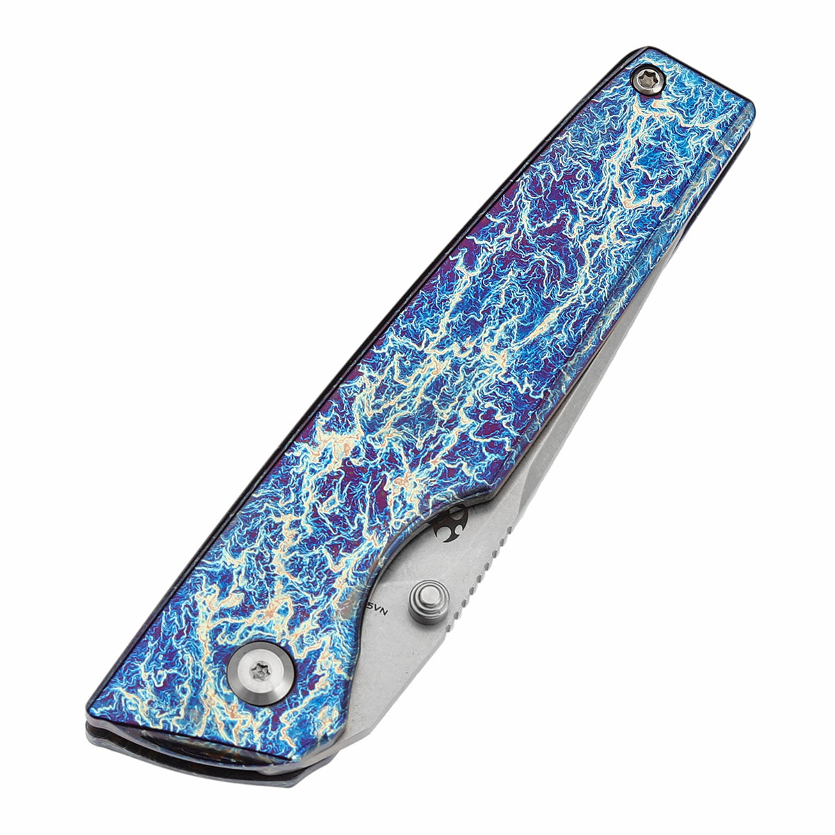 GAMMA KNIFE『KUTS』 EP 2022 限定　ホワイトプロモ KANSEPT Kryo Thumb Hole/Flipper Knife Red Blue White Nebula