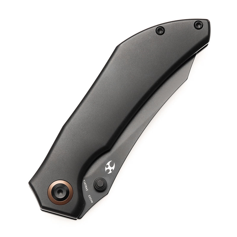 KANSEPT Tipper Thumb Stub Knife Bronze Anodized Titanium Handle(3.38'' CPM S35VN Blade)Edgy Bladeworks Design-K1079A5