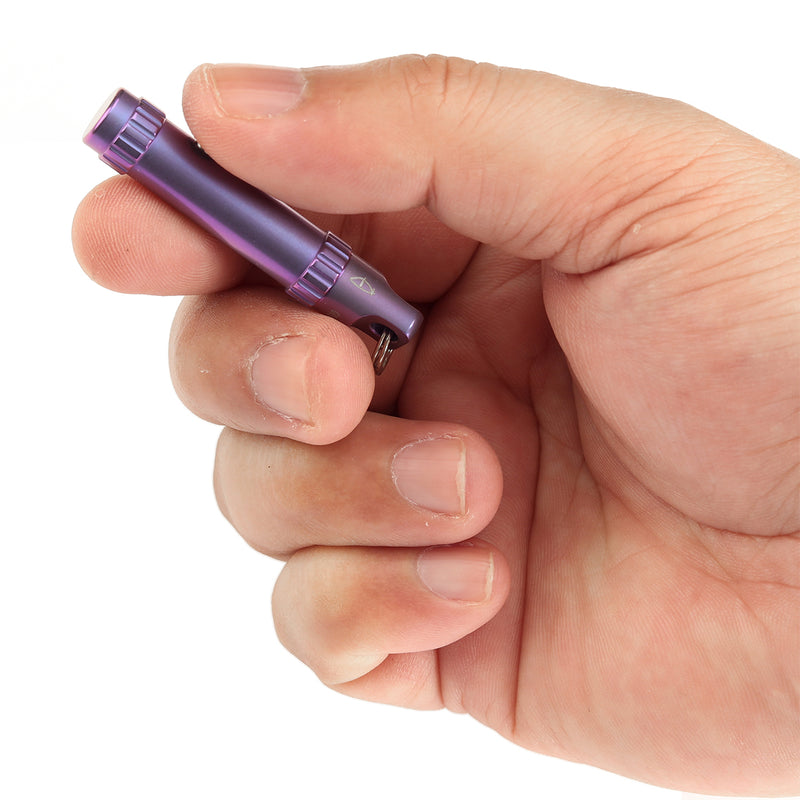 Kansept EDC Bolt Fidget G013A5 Purple Anodized Titianium with Bolt Mechanism for Stress Relieving with Key Chain for Lanyard Hole-Kevin Passon Designed